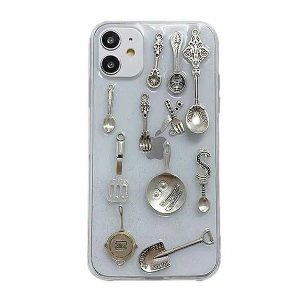 Casi di telefonia cellulare 3D Cook TPU Custodia trasparente Adatto per iPhone 15 14 13 Pro Max Cover Adatto per 12 mini 11 Pro Max xs XS XR 8 7 più SE 2020 Capa J240426