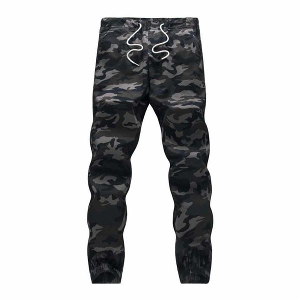 Calças masculinas M-5xl 2024 Mens boutique Lápis de outumn harém calças de camuflagem mensal de camuflagem solta e confortável Camuflagem de camuflagem de carga solta e confortável