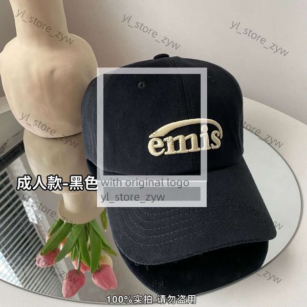 EMIS Cap Designer Hat Hat Ball Caps Korean Niche Brand Luxo Mulheres Moda Hat Fashion Song Colorful Zhiya Mesmo Verão Protetor solar de alta qualidade Baseball 3758