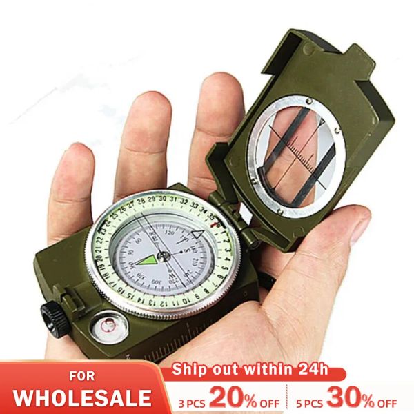 Compass impermeabile ad alta precisione ad alta precisione Compass Gadget Gadget Sports escursionistica alpinista dell'esercito militare professionale Sight Metal Sight