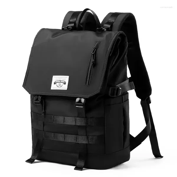 Rucksack Kce Male's Laptop wasserdichtem atmungsaktivem Modebag für Teenager Reisen Schwarze Kapazität Russian Tactical Pack