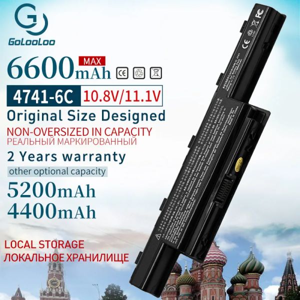 Батареи Golooloo 6600MAH AS10D31 Батарея для ноутбука для Acer Aspire V3 4741 5741G 5551G 5560G 5750G AS10D41 AS10D51 AS10G3E AS10D61 AS10D81