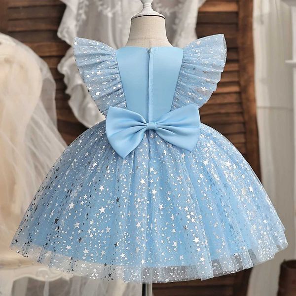 Abiti da ragazza bambina abbigliamento abbigliamento floreale abito da stella con pauffi per brithday abito tutu tuto elegante costume da cerimonia di compleanno per bambini eleganti