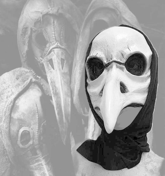 Pest Vogelpunkmaske Halloween Steampunk Crow Mund Mask019703981