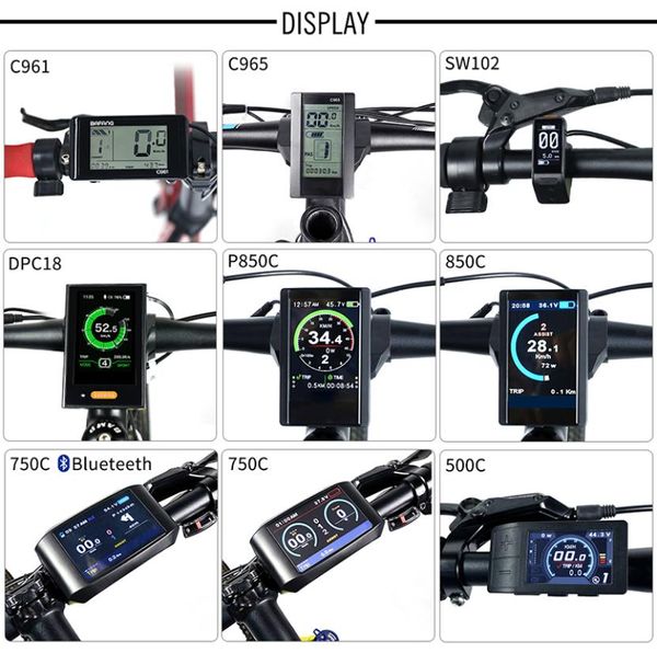 Display LCD del tachimetro della bici elettrica DPC18 850C 500C SW102 C965 C961 750C Bluetooth per Bafang BBS Mid Drive Motor Bicycle Ebike 7188831