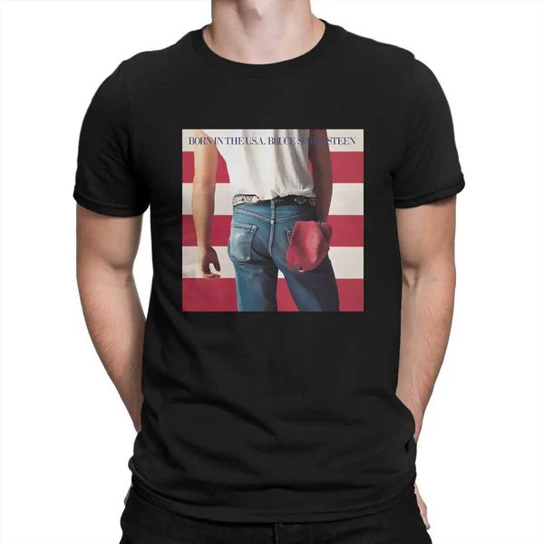 Мужская футболка Fun Fun Американская мужская футболка O-образная футболка с чистой хлопчатобу