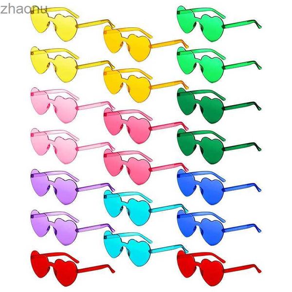 Sonnenbrille 80-20 Gasthochzeitsgeschenke Süßigkeiten farbige Rahmenbrille Herzlose Sonnenbrille Hen Party Gläser Geburtstag/Single Glässexw