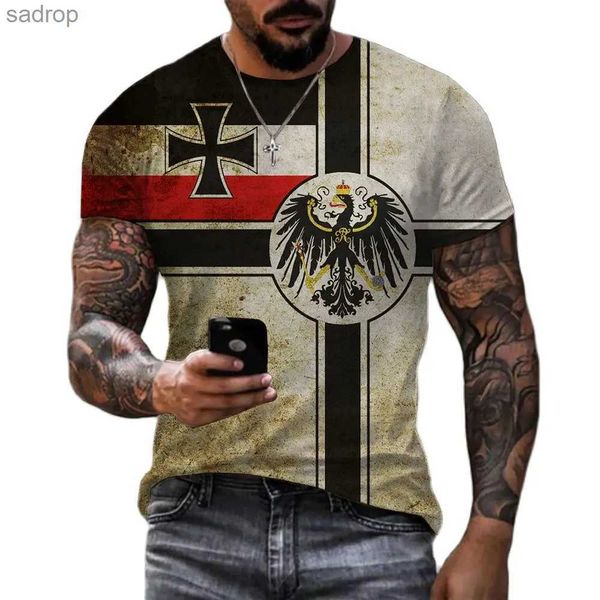 Camisetas masculinas camisetas de nova bandeira do mundo 3D de alta definição de alta definição de impressão gráfica Ultra-fingida, vendendo uma mangueira curta de mangas curtas Vintage Crewneck Top Clothing6xlxw