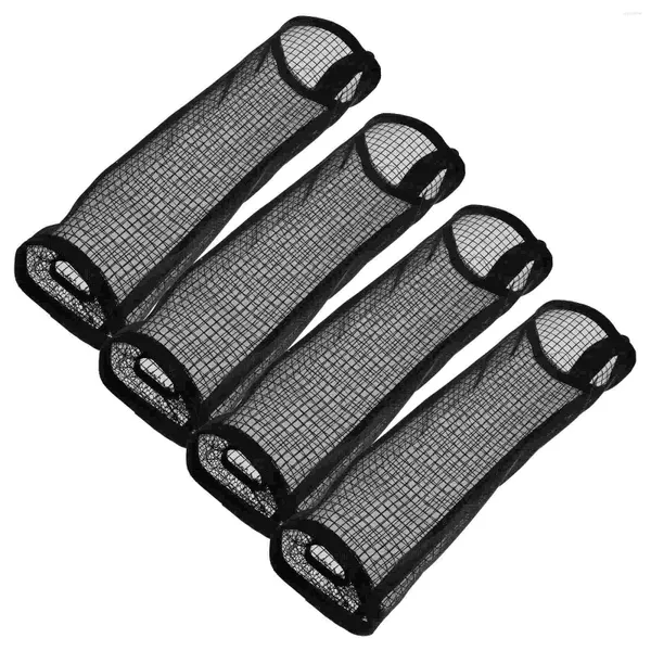 Bolsas de armazenamento 4 PCs Coleção de sacos de plástico para dispensador reutilizável de lixo acessível Acessório de cozinha nylon suspenso portador de mercearia