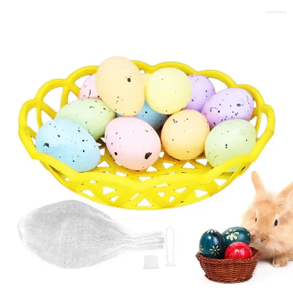 Decorazione per feste decorative uova di Pasqua colorate decorazioni assortite per evento per caccia di uova per bambini