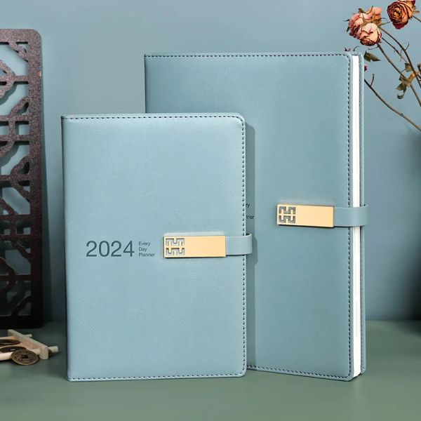 Notepads Planer 2024 Agenda Notebook und Notepad Stationery Organizer Diary A5/A4 Journal Daily Calendar Sketchbook School Note Book Kit Kit