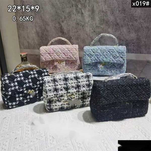 Günstiger Laden 90% Rabatt Rabatt ganz Großhandel hochwertige Brieftasche Kleiner Designer Schaffellmuster für Umhängetaschen Quadratische Fett Diamant Plaid Messenger Frauen Klassische Qualität