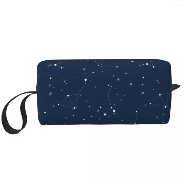 Сумки для хранения нестандартное ночное небо сумок для туалетных принадлежностей женская косметическая макияж косметическая галактика Lady Beauty Dopp Kit Box