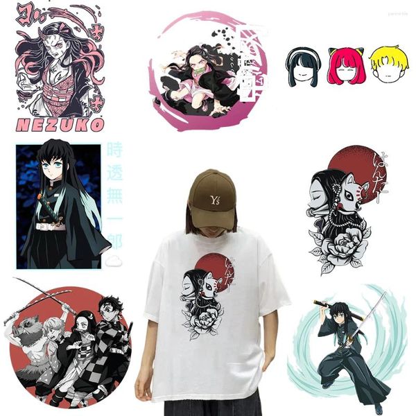 Adesivos de janela Classic Anime Personagem Transferência de calor Termo adesivo Ferro em remendos para roupas infantis Fusível saudável e inodoro