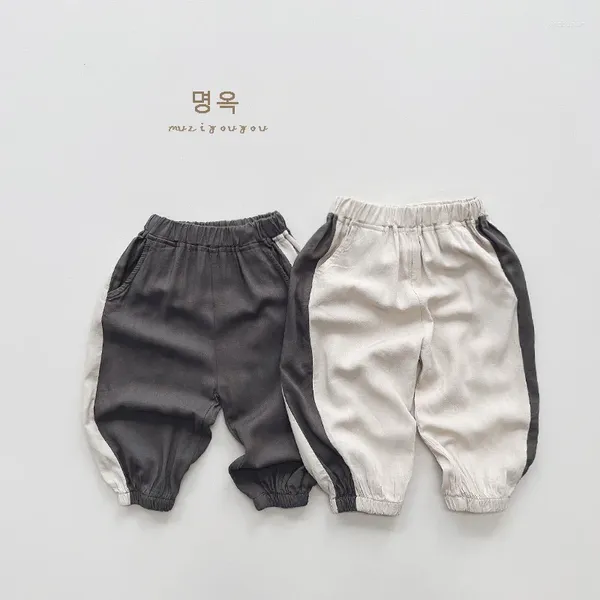 Pantaloni per bambini abbigliamento cool boys cotone pantaloni anti-mosquito ragazze sottili estate in stile coreano sciolto casual alla moda