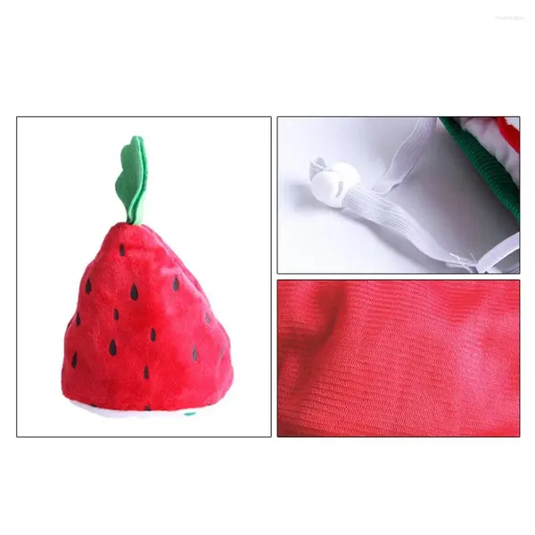 Hundebekleidung Kopfbedeckung Stilvolle Wassermelonkatze Hut Fun Haustier Kopfbedeckung für Party Pos Cosplay süße Cartoon Form bequem einzigartig einzigartig