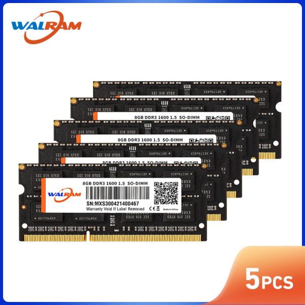 RAMS 5pcs Walram RAM DDR3 4GB 8G16 GB Laptop RAM 1333MHz 1600MHz 1866MHz Memoria RAM DDR4 2400 2666MHz Memoria del notebook per AMD Intel