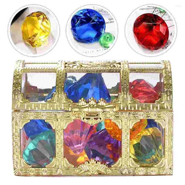 Garrafas Pool Toys Fake Diamond Underwater Acrylic Diving Gems Modelo para crianças de 4 a 8 judeus