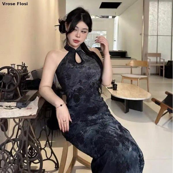 Ethnische Kleidung 2024 Frauen Cheongsam -Kleider Chinesisch Style Lader