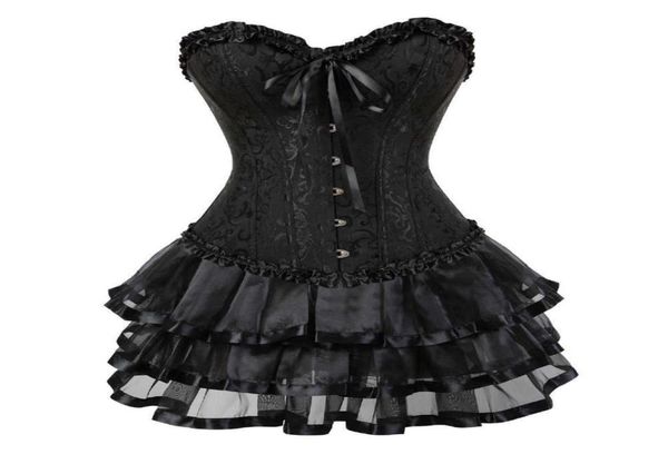 Gonna in corsetto per donne Steampunk Halloween Bustiers Dress Classic Push Up Bodyshaper Clubwear Carnival Costume5839935