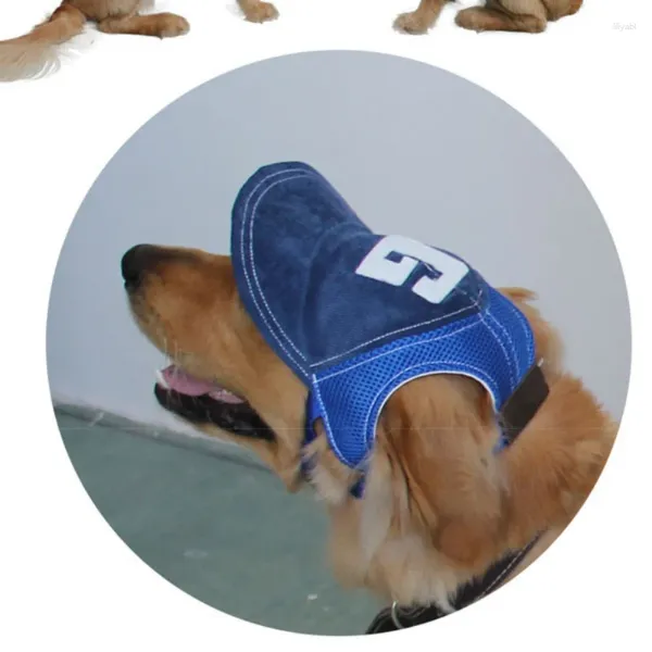 Abbigliamento per cani Cappello da pet boutique Pratico berretto da baseball Sport da esterno con buchi per le orecchie Regolabile per la protezione solare del dogpetto traspirante