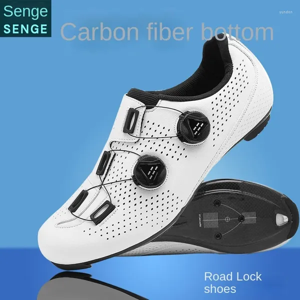 Sapatos de ciclismo 2024 Carber Men's Momen's Sole Lock Road Car Hard