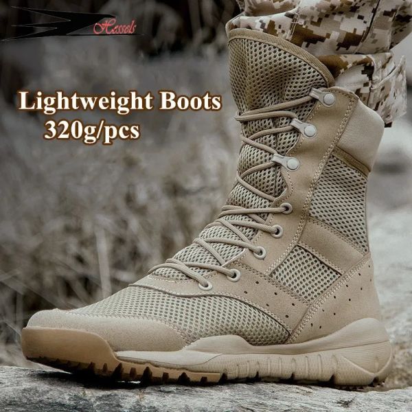 Schuhe 35 48 Größe Männer Frauen Ultrallight Outdoor Kletterschuhe Taktische Training Armee Boots Sommer atmungsaktives Mesh Wanderwandschuh