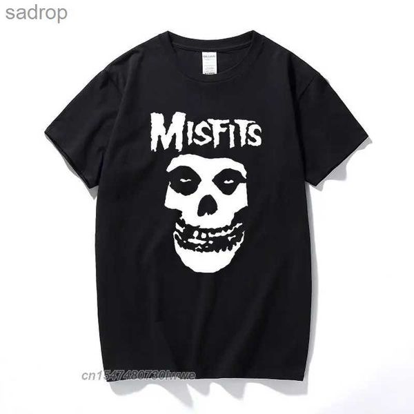 Erkek Tişörtleri Yeni Erkek Hip-Hop Punk Kafatası Marka Pamuk Kısa Kollu T-Shirt Serin Tasarım Erkek Tasarlık Yaz Basic TOPXW