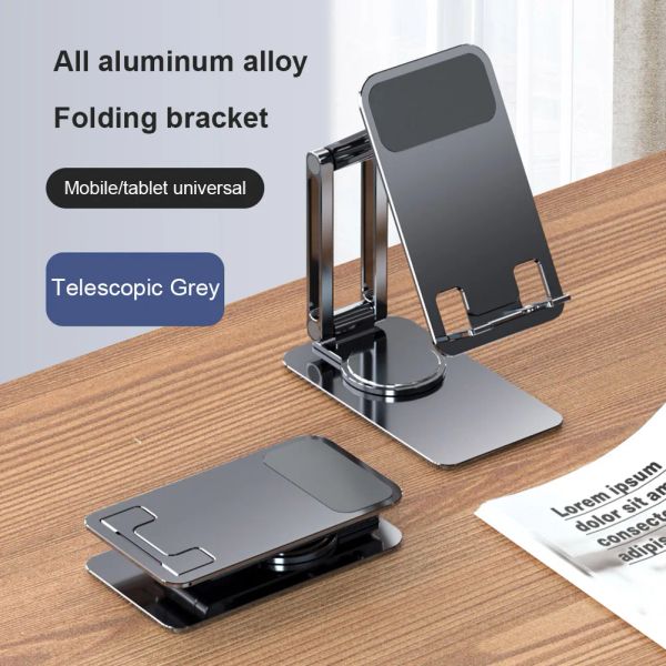 Ständer faltbarer Mobiltelefonständer Universal Handfree Smartphone Halter -Schreibtischhalterung einstellbare Aluminiumlegierung für Home Office