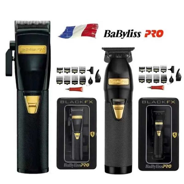 Terrimer per capelli Babyliss Pro Metal Collection Black FX 870bn Barber Professional Salon - Inventario del marchio completo Q240427