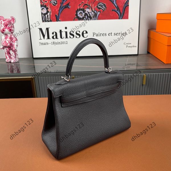 10a Einkaufstasche Designer Luxus Handtasche Grüne Tasche Großer Bag Luxus Designer -Tasche mit Kasten 25 cm 28 cm Togo Real Leder Kosmetikbeutel Umhängetasche Frau Eitelkeitsbeutel Blaues Tasche