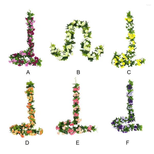 Dekorative Blumen leicht zu reinigen, um Efeu für langlebige Haltbarkeit in Hochzeits- und Partydekoration umweltfreundliche künstliche Dekoration Gelb