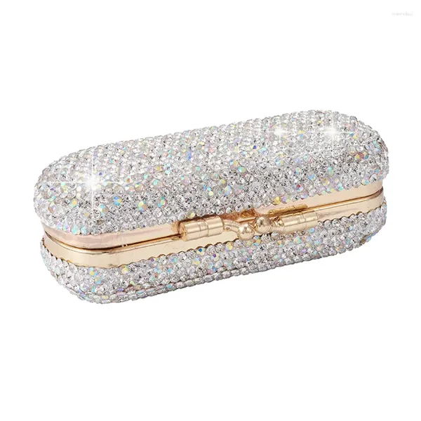 Sacchetti cosmetici Ladies Shiny Diamonds Porta clip Viaggio di casa lussuoso universale con organizzatore di moda vintage specchio Casella di rossetto quotidianamente