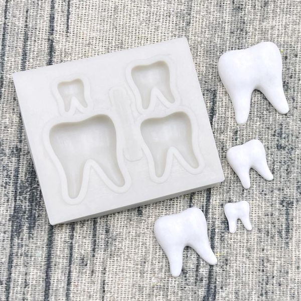 Moldes de dente silicone açucarcraft resina ferramentas
