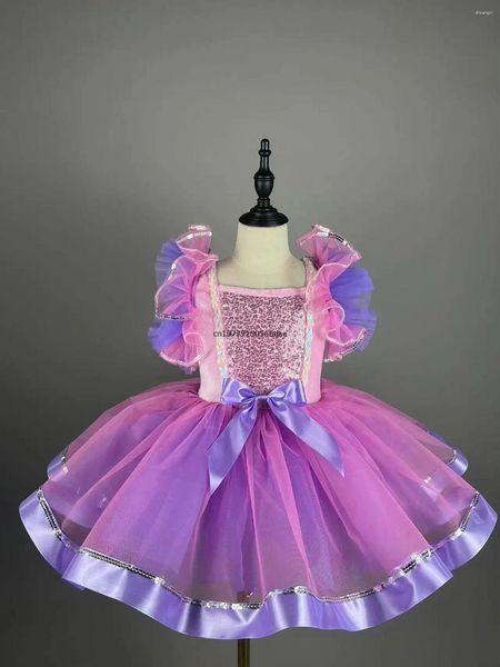 Abbigliamento da palcoscenico per bambini in gonna da pingpeng dell'asilo danza da principessa vestito da ragazza splendente costume da performance di pecore