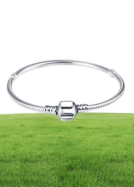 Silver 925 Braclet Charm Braclet с эле S925 Логотип Fit Diy Beads Charms Женские рождественские подарки ручной работы. Оригинальные украшения PS0035746313