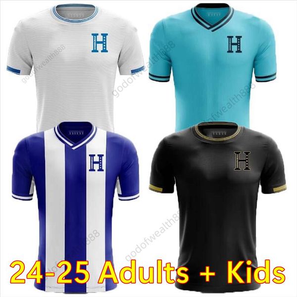 24 25 Honduras Nationalmannschaft Herren Fußballtrikot Carlos Rodriguez Lozano Kiotto Garcia Home White Away Football Trikot 2024 Adult Kids Kit Jersey 16-XXL