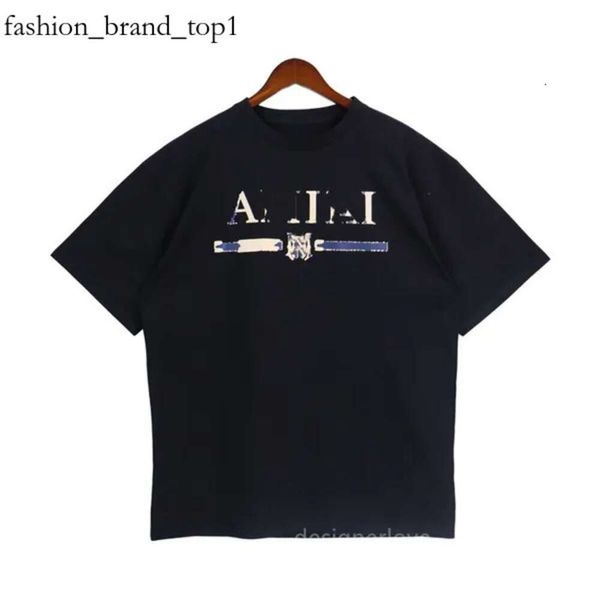 Designer Tshirt Men Mens Amirir Shirr Graphic Luxury Summer Tops Designs Classic Amirir Amirir Taglie a secco rapido Donne a secco a secco Pullover alla moda alla moda di cotone 1196