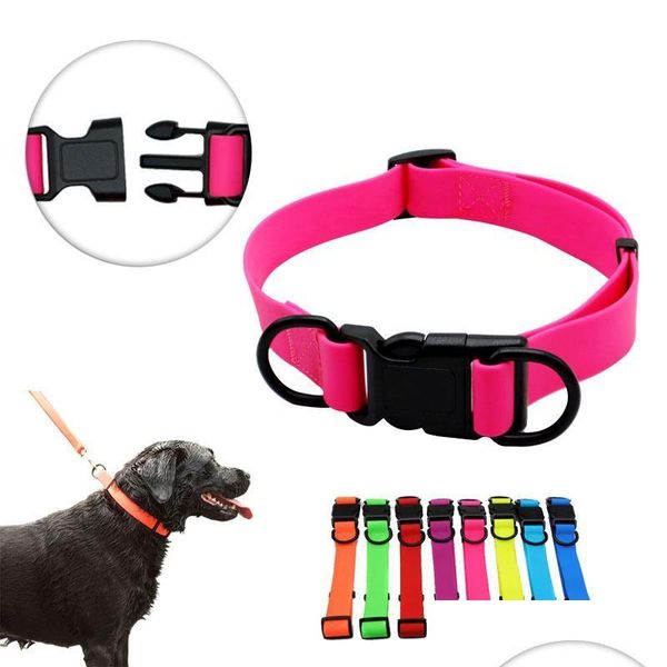 ALTENZIONE DEL CANE OBEDANCE COLLANI INNOEXPLORE COLLAR PVC INIFERIORE SOLIDE PVC PER CANI DI GRANDE MEDIO TEDDY KEJI PITBL BLDDOG BEAGLE PEGLE DH3GU