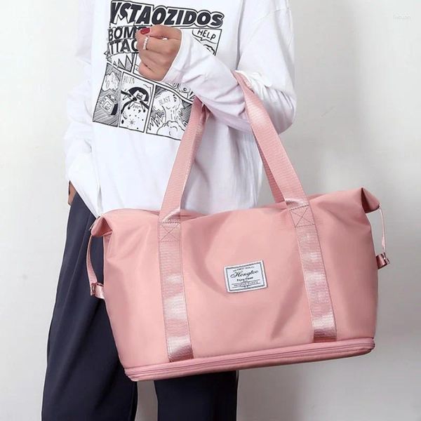 Borse da sera giapponese in stile preppy uniforme pelo spalla per donne tela di grande capacità borsetti per bagagli casual borse