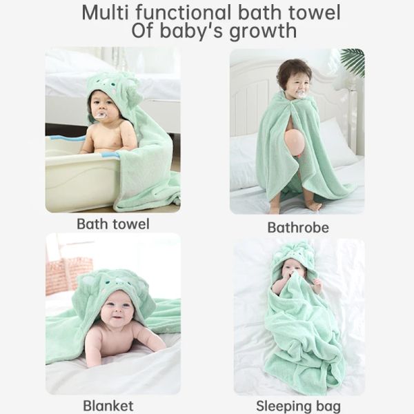 Prodotto da bagno per bambini asciugamani da bagno accappatori e funzioni di coperta con panni idrofili cappuccio Accessori per neonati boby