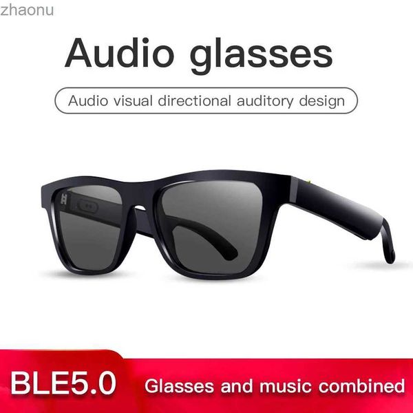 Sonnenbrille Lzakmr E10 Smart Music Sonnenbrille HiFi Sound Qualität drahtloser Bluetooth 5.0 Kopfhörer -Fahrer Brille Hands -Tree Call HD Microphonexw