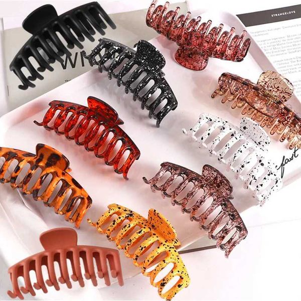 Clip per capelli Barrettes 11 cm Clip per capelli grandi Dragon Bone Claw Bachera cavo Bachera posteriore Coda di cavallo Femmina intrecciata intrecciata