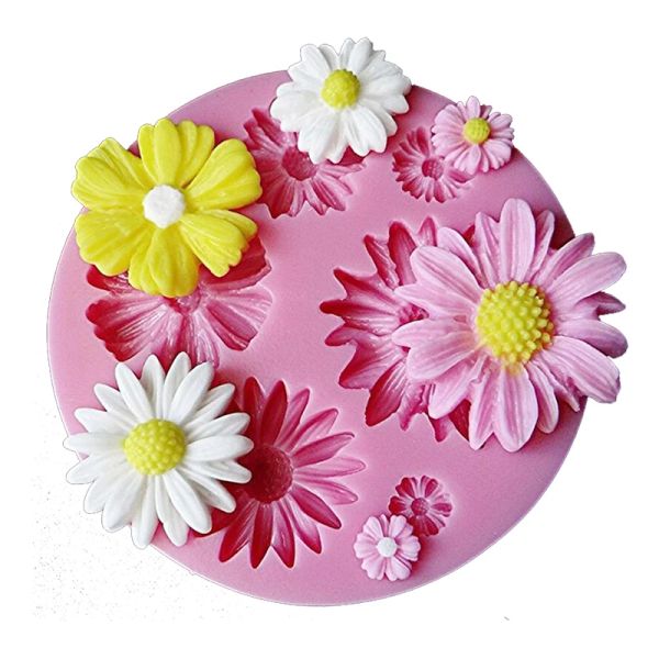 Stampi artigiani cupcake fioritura 3d rosa fiore fondente silicone stampo da forno biscotti forme di gelatina al cioccolato cioccolato zucchero cioccolato zucchero cioccolato caramella