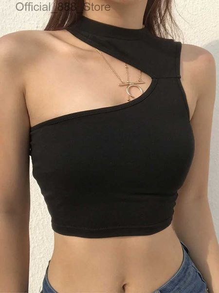 ERUK Frauen Tanks Camis 2024 Sommer Sleless sexy Frauen Mädchen Sommer Weste Crop Top Shirt Bluse lässige schlanke schwarze Tanks Hot S M L D240427