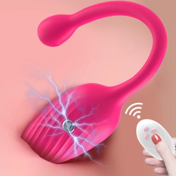 Toys Remote Control Kegel Shock elettrico Vaginali Vaginali per le donne Stimolazione clitoride vibratore Sex Toy Sex Masturbation Iogg.