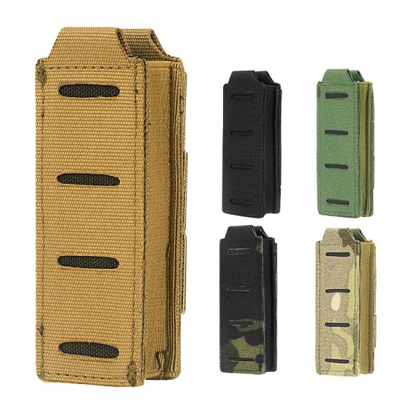 Коралы пистолета Molle Mag Mouck Single 9mm Tactical Magazine держатель журнала для 40 калибров Glock 1911 Hunting Dobster Стрельба Airsoft