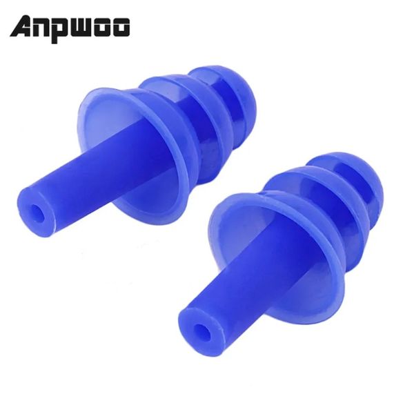 ANPWOO Proteção à orelha de silicone macio Plugues de orelha de som Isolamento de som Anti ruído roncando plugues de dormir para redução de ruído de viagem