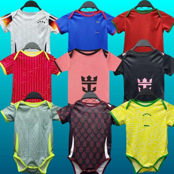 23 24 25 Kits de futebol infantil Jerseys de bebê 2023 2024 2025 Jersey de futebol camisa de pé Maillot Camisa de Futebol