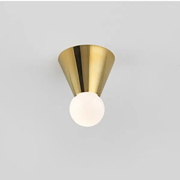 Lampada da parete Personalità creativa a led camera da letto corridoio rame sconce light nordic living home scor decorazioni interni illuminazione